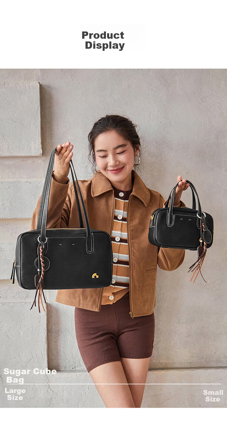 Nalandu [Xiang Hanzhi Same Style] Bowling Sugar Cube Handbag Women's New Tote Birthday 38 Goddess Festival Gift 16