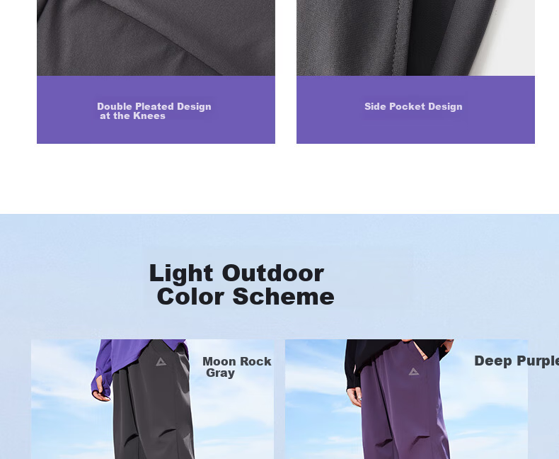 PEAK Summer Men's Water-Repellent Breathable Sports Casual Commuter Pants Sun-Protective Outdoor Paratrooper Pants Women DF361081 20
