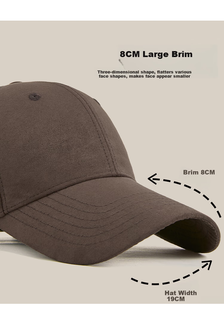 JEEP Men's Baseball Cap Four-Season Universal Fine Suede Hard Top Duckbill Outdoor Sun Hat Unisex 2