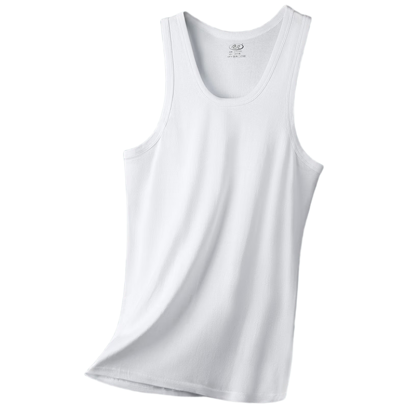 LangSha Men's Tank Top, 100% Pure Cotton, Comfortable, Soft, Breathable, Athletic Fitness Ribbed Undershirt, Sleeveless Top for Summer Wear