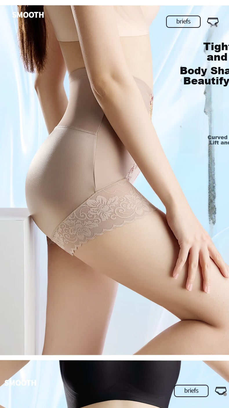 GRACEWELL High Waist Butt Lifting Tummy Control Shapewear Seamless Women's Underwear Anti-Pinch Safety Shorts 8