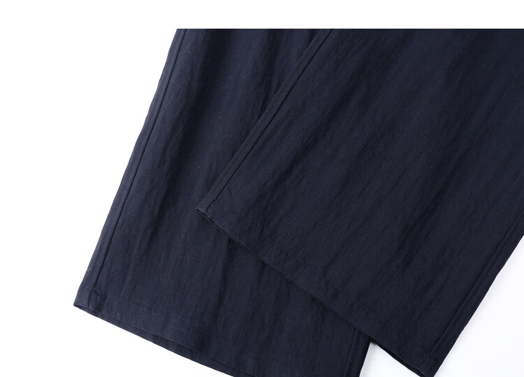 Demana Linen Lyocell Blend Spring Cropped Elastic Waist Straight Loose Casual Pants for Women High-End Feel 7