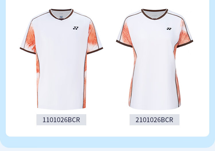 YONEX Badminton Shirt Competition Training Quick-Dry Running Sports Short Sleeve T-Shirt Men 1101926BCR Pearl Blue M 10