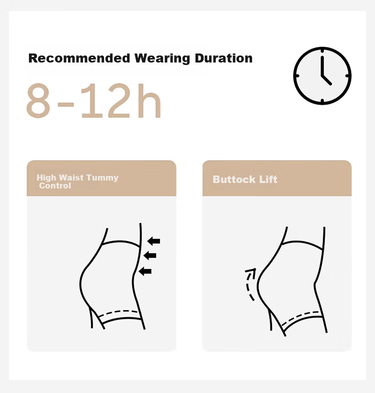 JOAE Abdominal Control and Hip Lifting Shaping Antibacterial Cooling High Waist Strong Tummy Tuck Waist Shaping Safety Shorts L 9