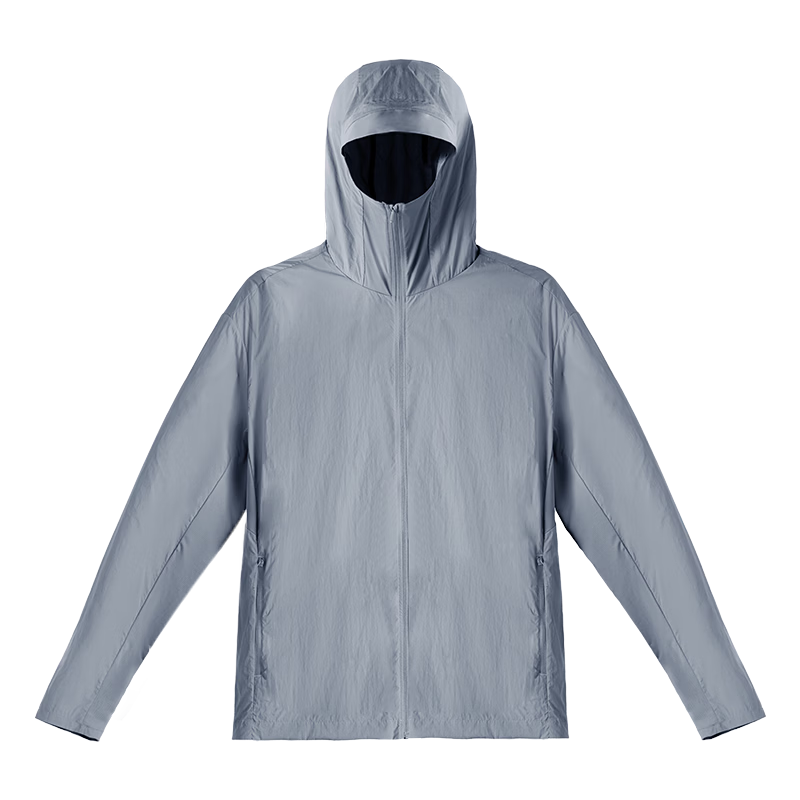 JD Jingzao Lightweight Premium Sunscreen Jacket for Men Spring Summer New Ice Silk Sun Protection Outdoor Thin Coat Skin Jacket Soft Mist Blue XL