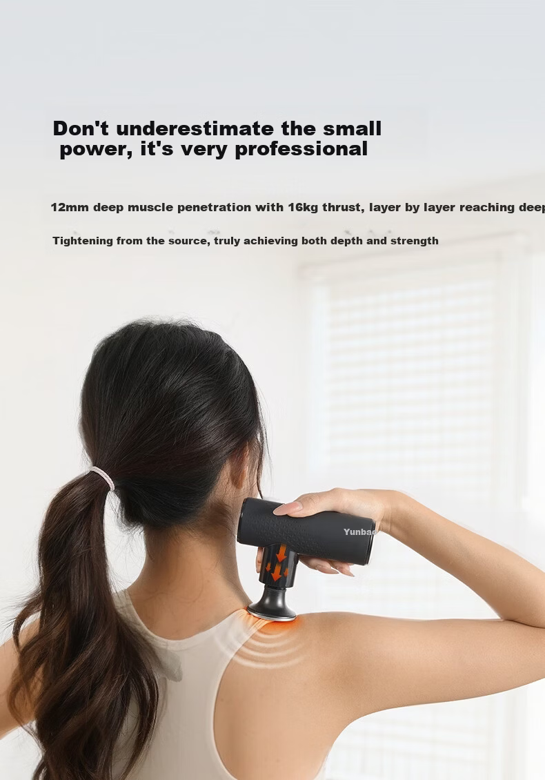 Yunkangbao Fascia Gun Muscle Massager Portable Mini Neck Fascia Gun Professional Sports Massage Device for Men and Women Full Body Massager Women's Day Gift 6