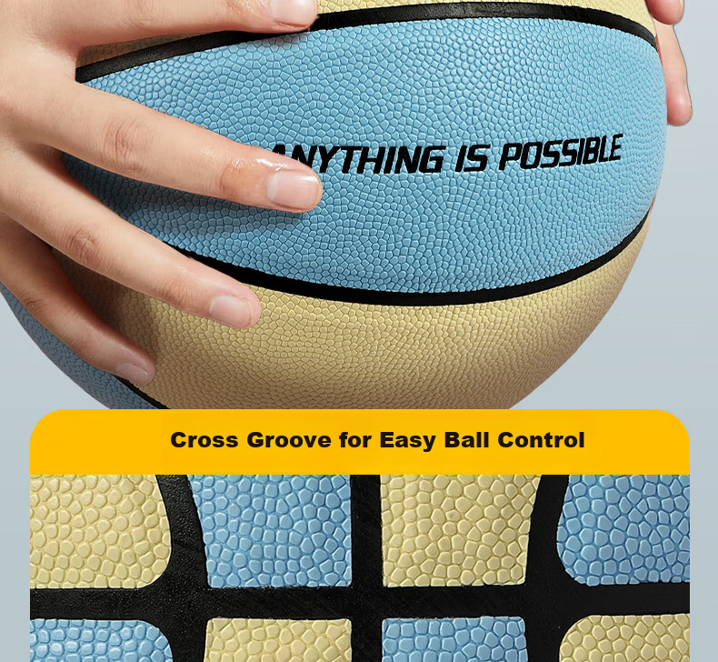 Li-Ning Kids Basketball Size 5 for Ages 6-12, Indoor and Outdoor Non-Slip Durable Training and Competition Ball 14