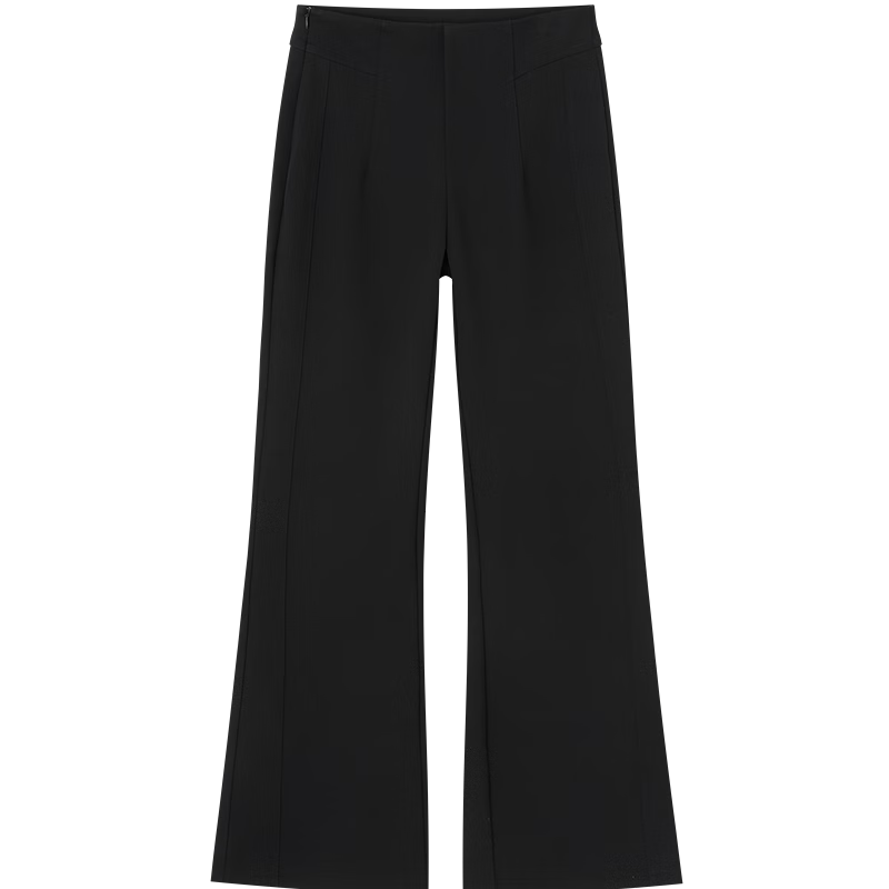 Demana [Cloud Feel Cotton Blend] Spring Minimalist High-Waist Segmented Spliced Slim Fit Non-Tight Women's Flared Casual Pants