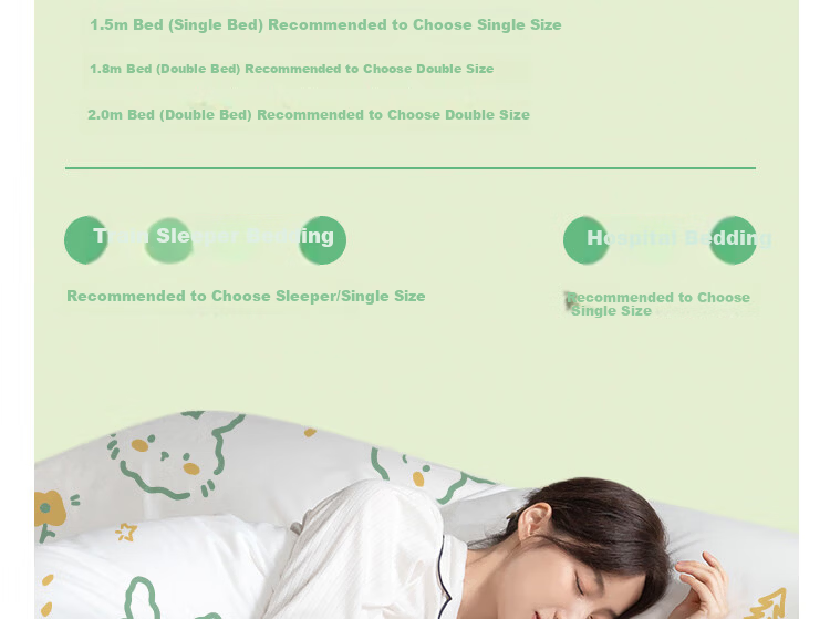 Guxu Disposable 4-Piece Bedding Set Cotton Duvet Cover Pillowcase Sheet Hotel Travel Thickened Protective Set 1 Pack 35