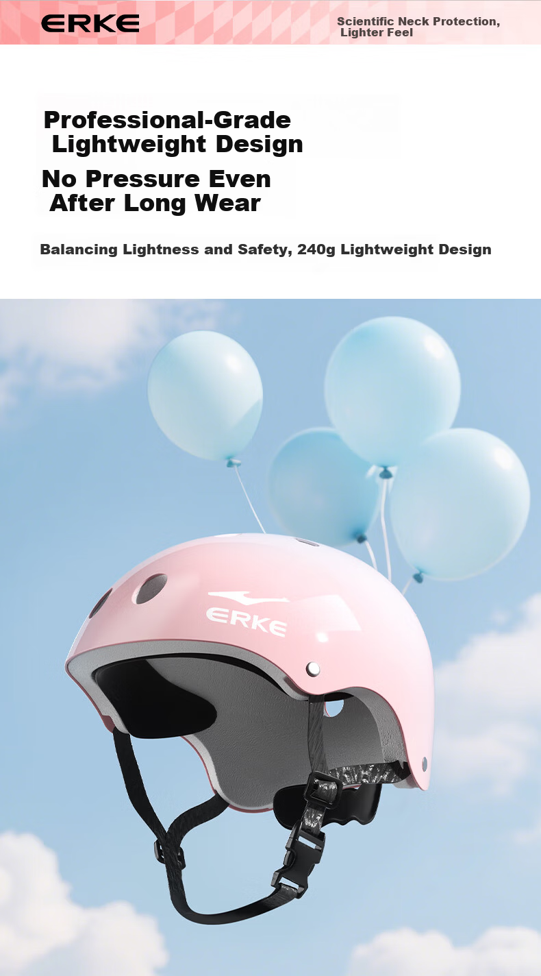 Hongxing Erke Kids Roller Skating Protective Gear Helmet Bicycle Riding Anti-Fall Full Set Balance Bike Ice Skating Skateboard Protective Equipment 7