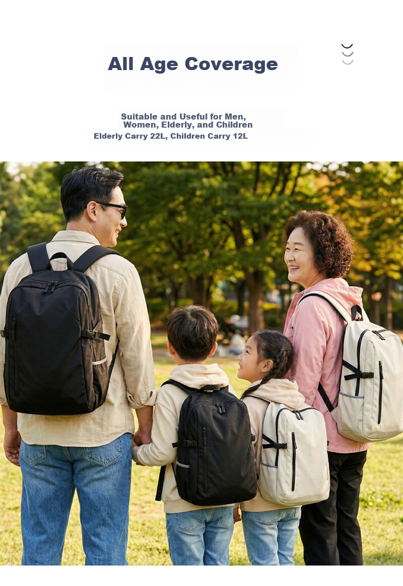 JD Jingzao Xiaobai Bag PRO 28L Independent Laptop Compartment Backpack Water-Repellent White 6