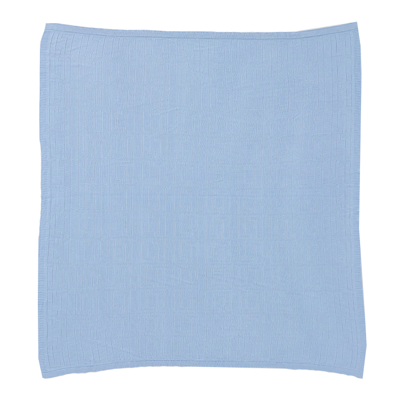 Liangliang Baby Blanket Newborn Children's Air Conditioning Summer Quilt Kindergarten Nap Blanket Ice Silk Blanket Blue 125*115cm