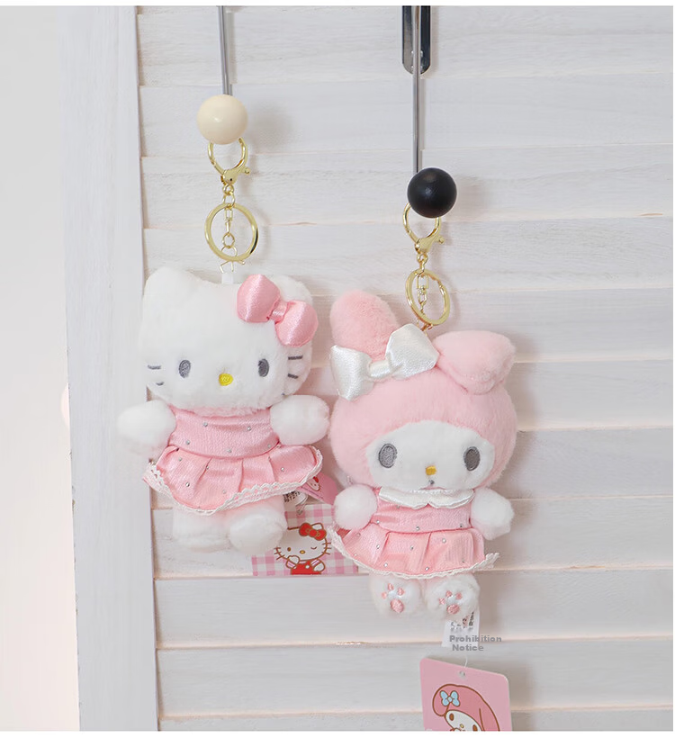 Hello Kitty Sanrio Plush Toy Keychain Birthday Women's Day March 8th Goddess Festival Gift Girlfriend Kitty Pendant 2