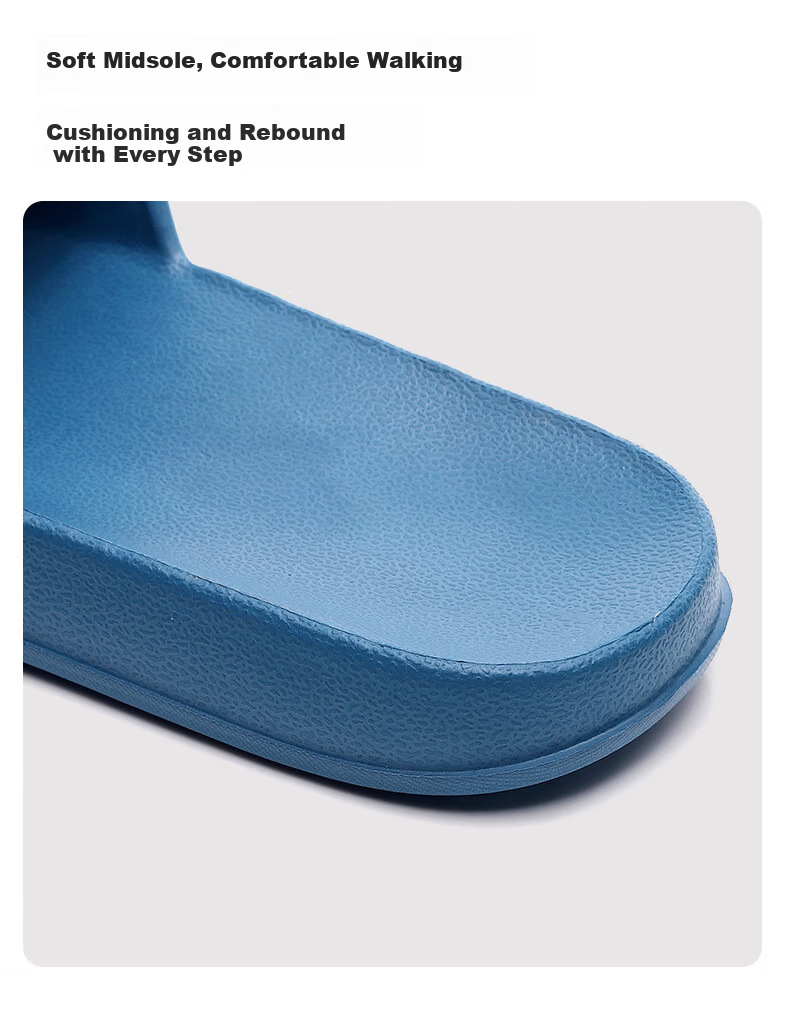 GUOLUOFEI Men's Summer Indoor Couple Home Non-slip EVA Soft Sole Shower Slippers Women Oatmeal Color Size 39-40 4