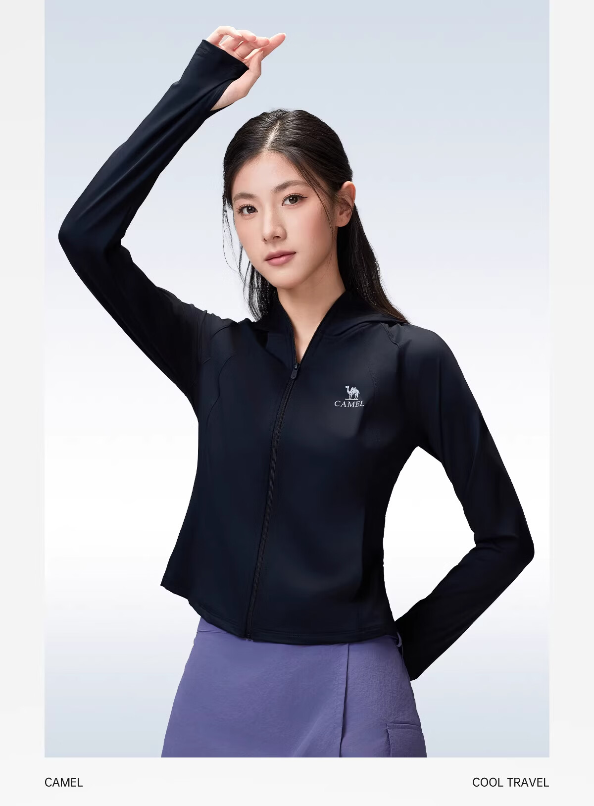 CAMEL Outdoor Cold White Original Yarn Sunscreen Jacket for Women 26 Spring Summer New Slim Breathable Cooling Coat 1157A 18