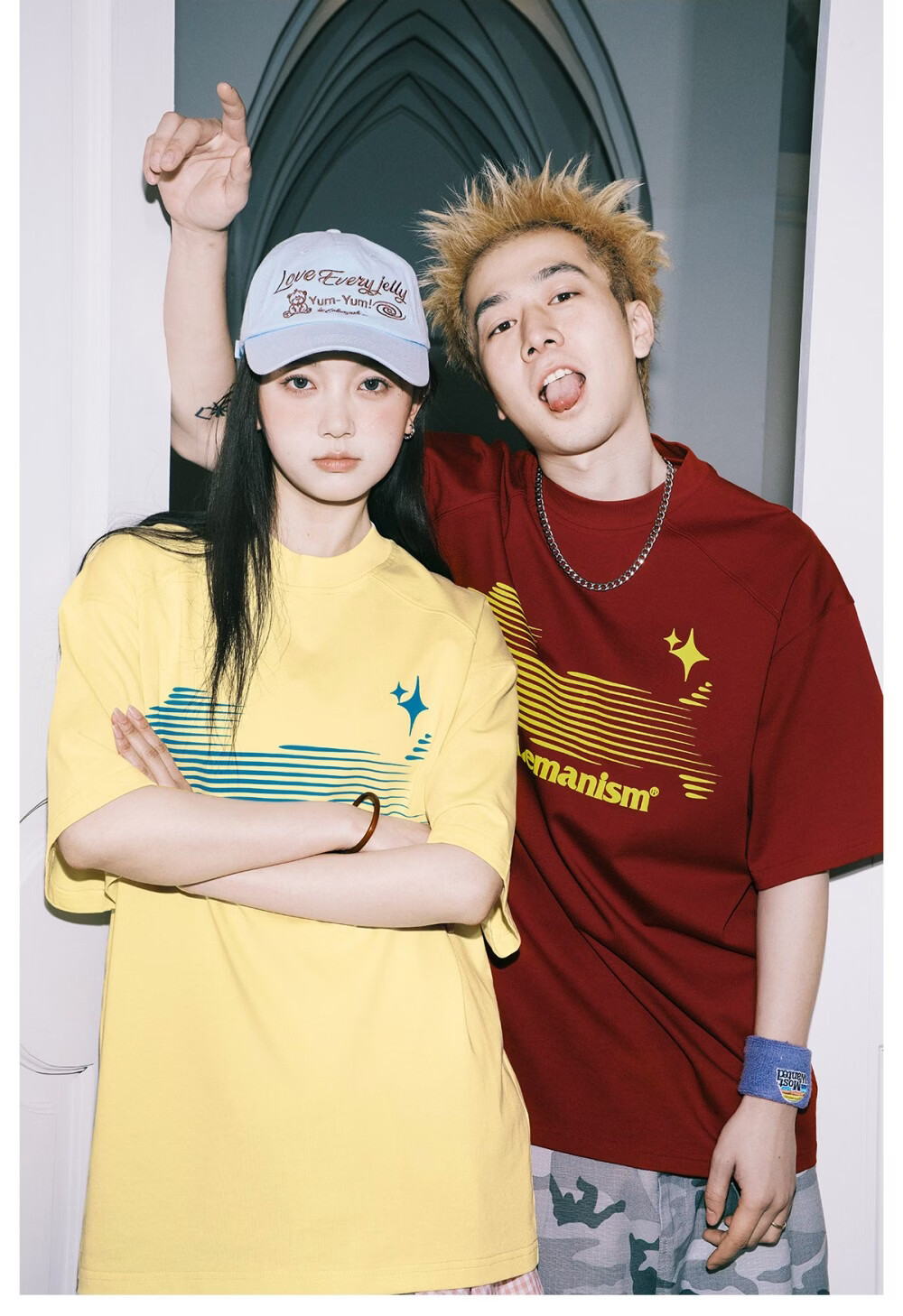 LEMANISM 300g Heavy Phantom Puppy Short Sleeve T-Shirt Men 2026 Summer Couple Half Sleeve Tee Women Black S 14