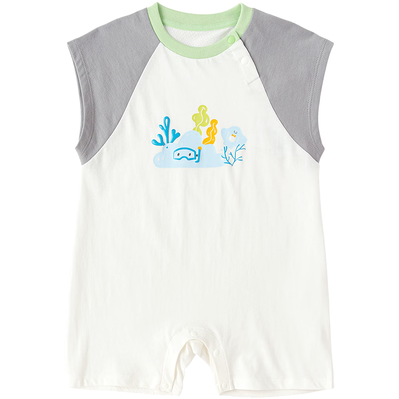 Balabala Kids Baby Romper Short Sleeve Newborn Infant Breathable Cute Summer 2026