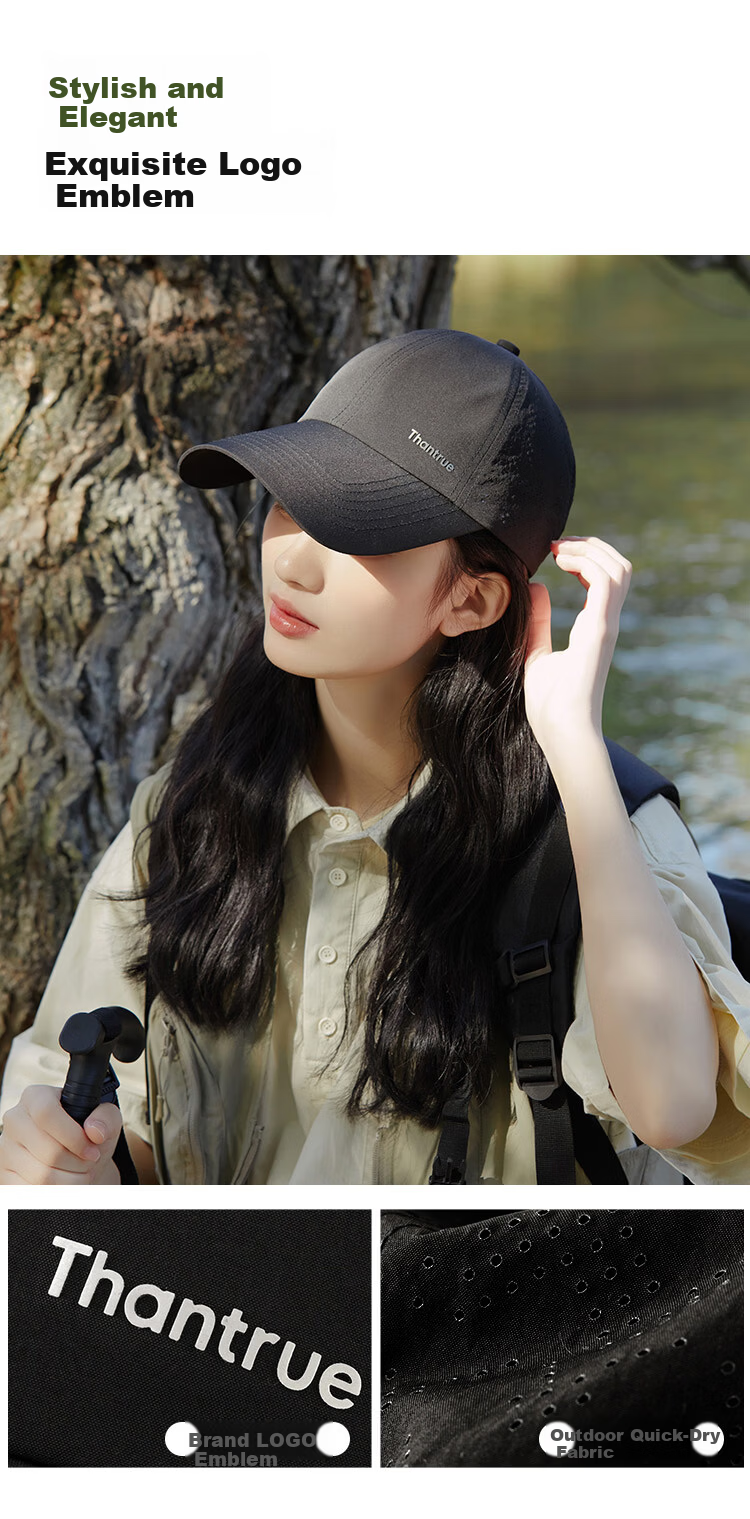 THANTRUE Women's Spring Summer Sun Protection Baseball Cap with Wide Brim, Stylish and Face-Slimming Sports Hat Y867 10