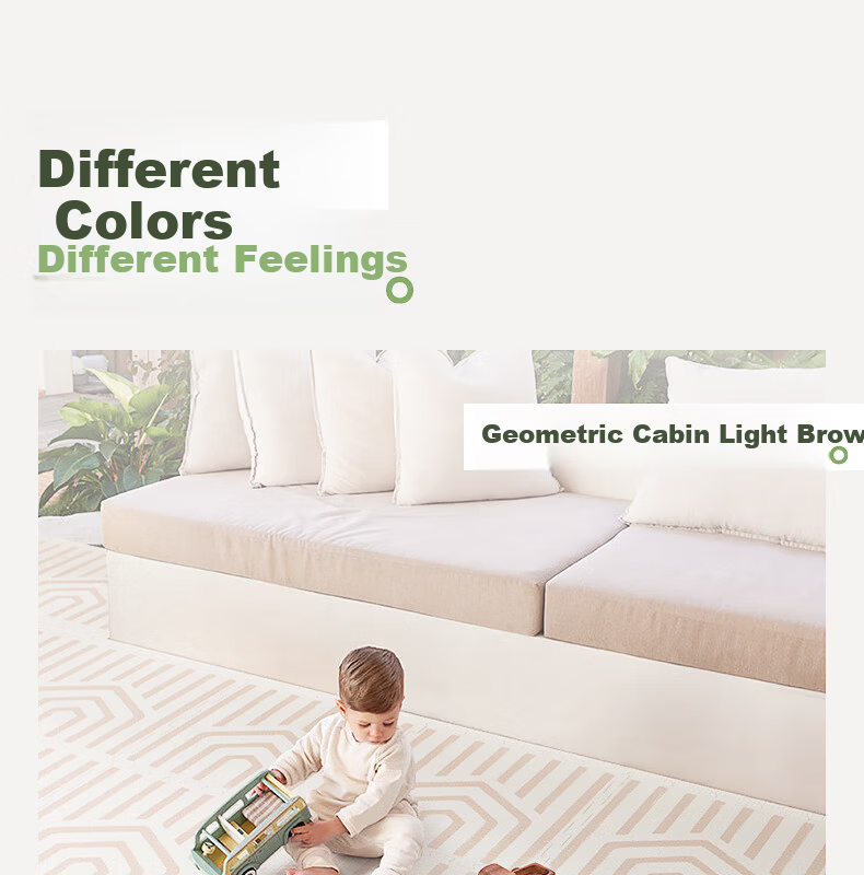 BG-BABYGO Baby Patchwork Crawling Mat Children's Floor Mat XPE Thickened Non-Toxic Odorless Infant Green Core 29