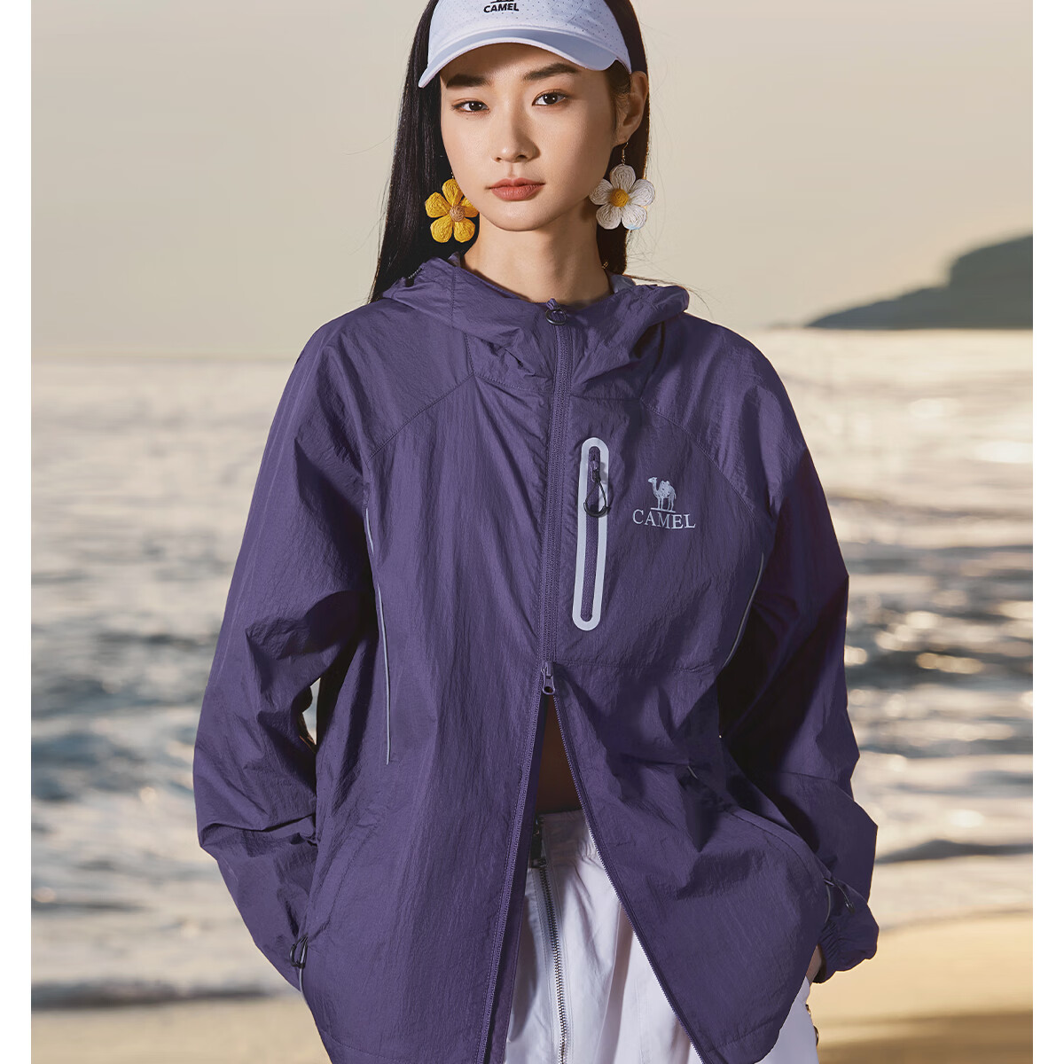 Camel Iceberg Sunscreen Jacket Pro Wang Junkai Edition Cooling Waterproof UV Protection Lightweight Skin Jacket M35BK07069 3