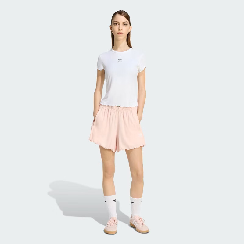 Adidas Originals Women's ESS BABY SS T-Shirt KE1107 White L 4