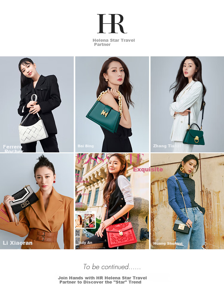 HRHR First Layer Cowhide Vintage Multi-Pocket Women's Backpack Casual Travel Bag Women's Day Gift 16