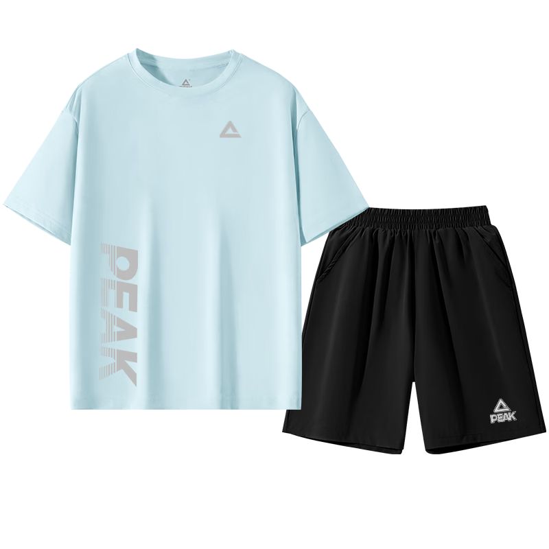 Peak Kids Sportswear Children's Summer 2026 New Boys Quick-Dry Short Sleeve T-Shirt Cool Summer Outfit for Older Kids
