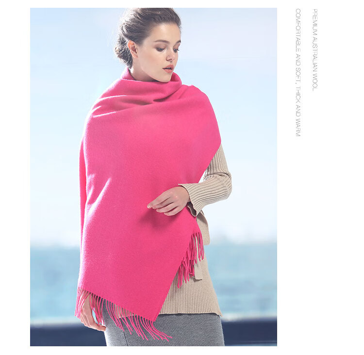Hengyuanxiang 100% Pure Wool Office Air Conditioning Shawl for Women, Autumn Scarf, New Style Birthday National Day Gift for Elders 12