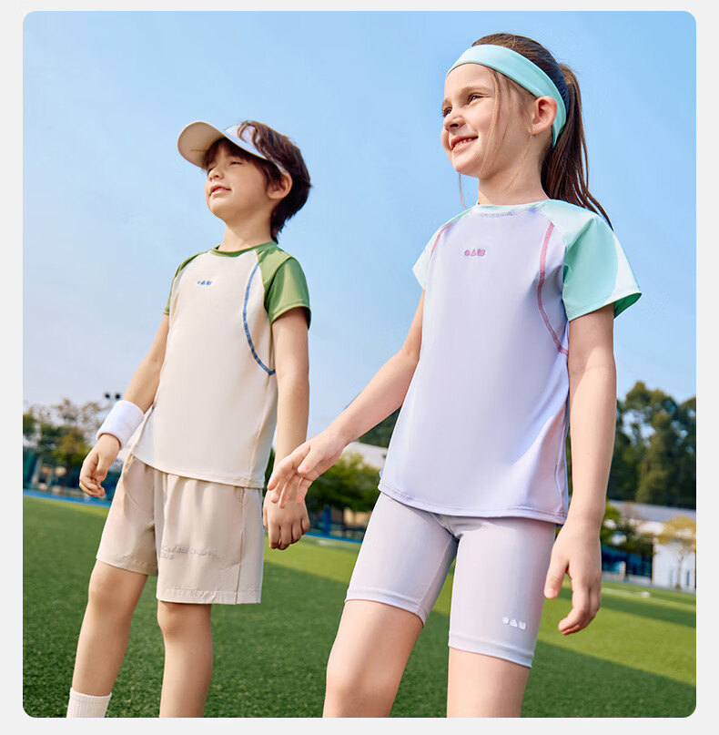 Lemon Baby Kids Quick-Dry Long Sleeve T-Shirt Boys Outdoor Sports Girls Short Sleeve Sun Protection Breathable Lightweight Top 20