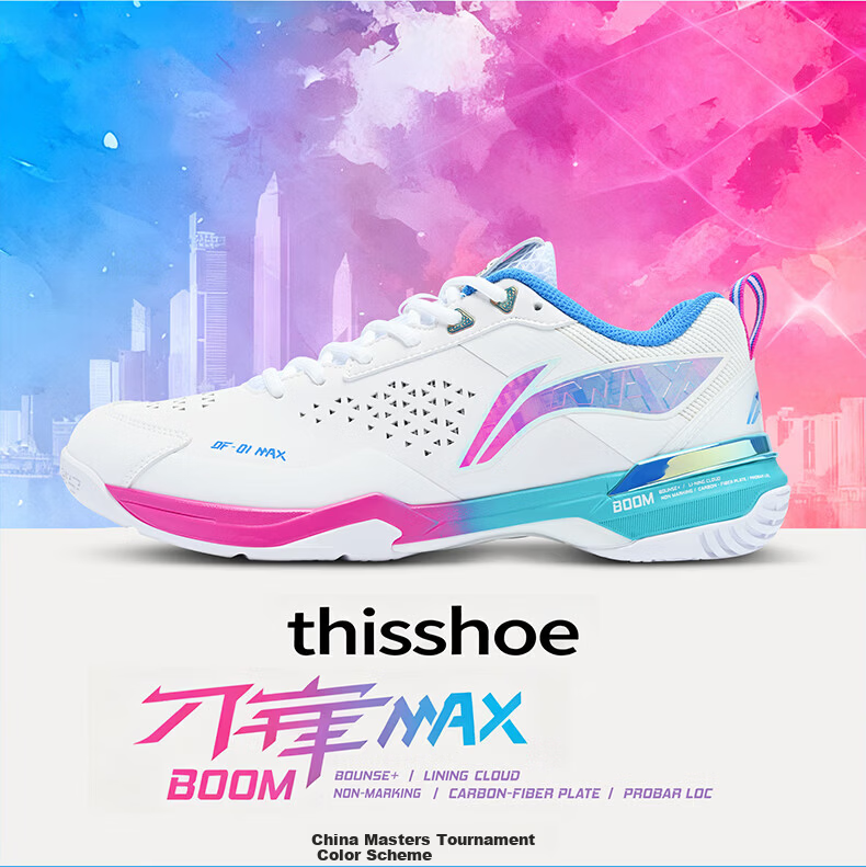 LI-NING Badminton Shoes Blade Max City Edition Master Tournament Color Professional Training Sports Shoes Size 36 1
