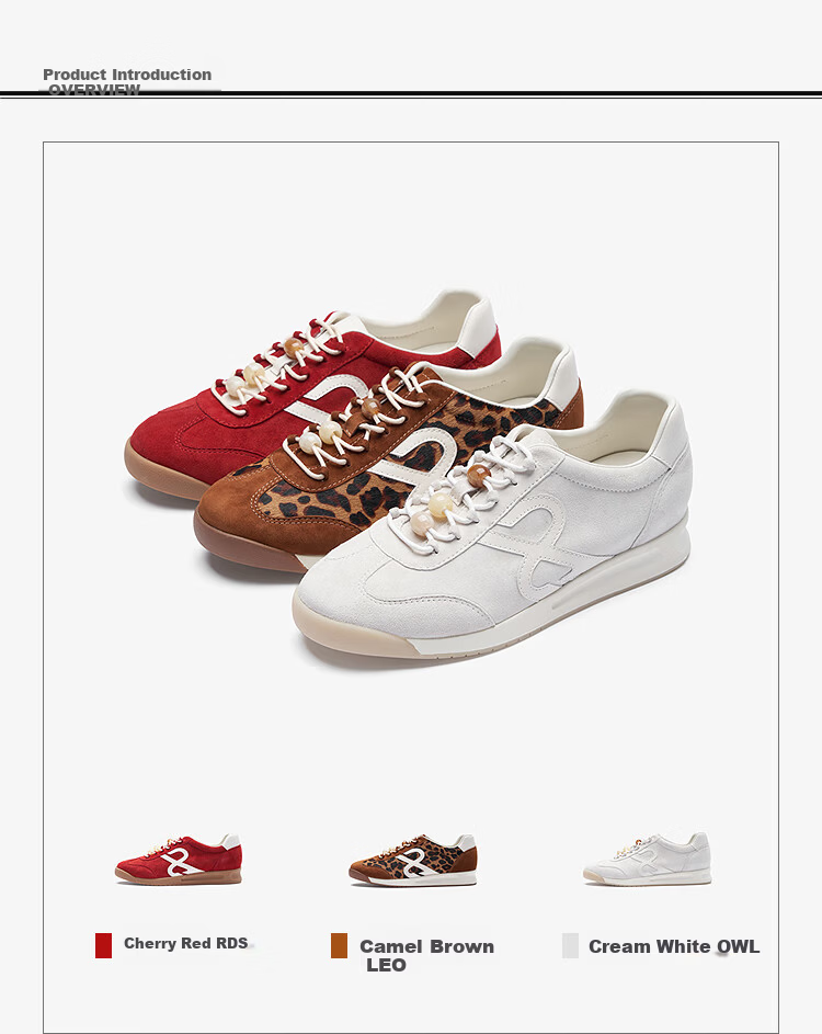Le Saunda 2026 Spring New Leopard Print Casual Agan Training Sneakers Women 37901 Cream White OWL 38 1