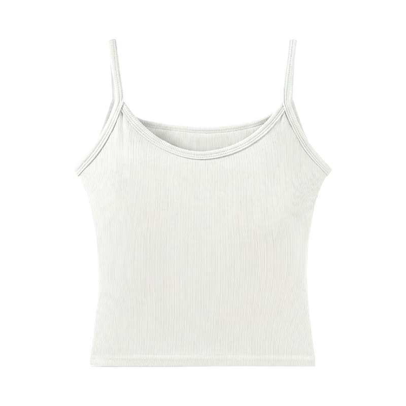 GUJIN 2-Pack Round Neck Camisole Tank Tops for Women Spring Summer Stretch Slim Fit Suit Innerwear Hy