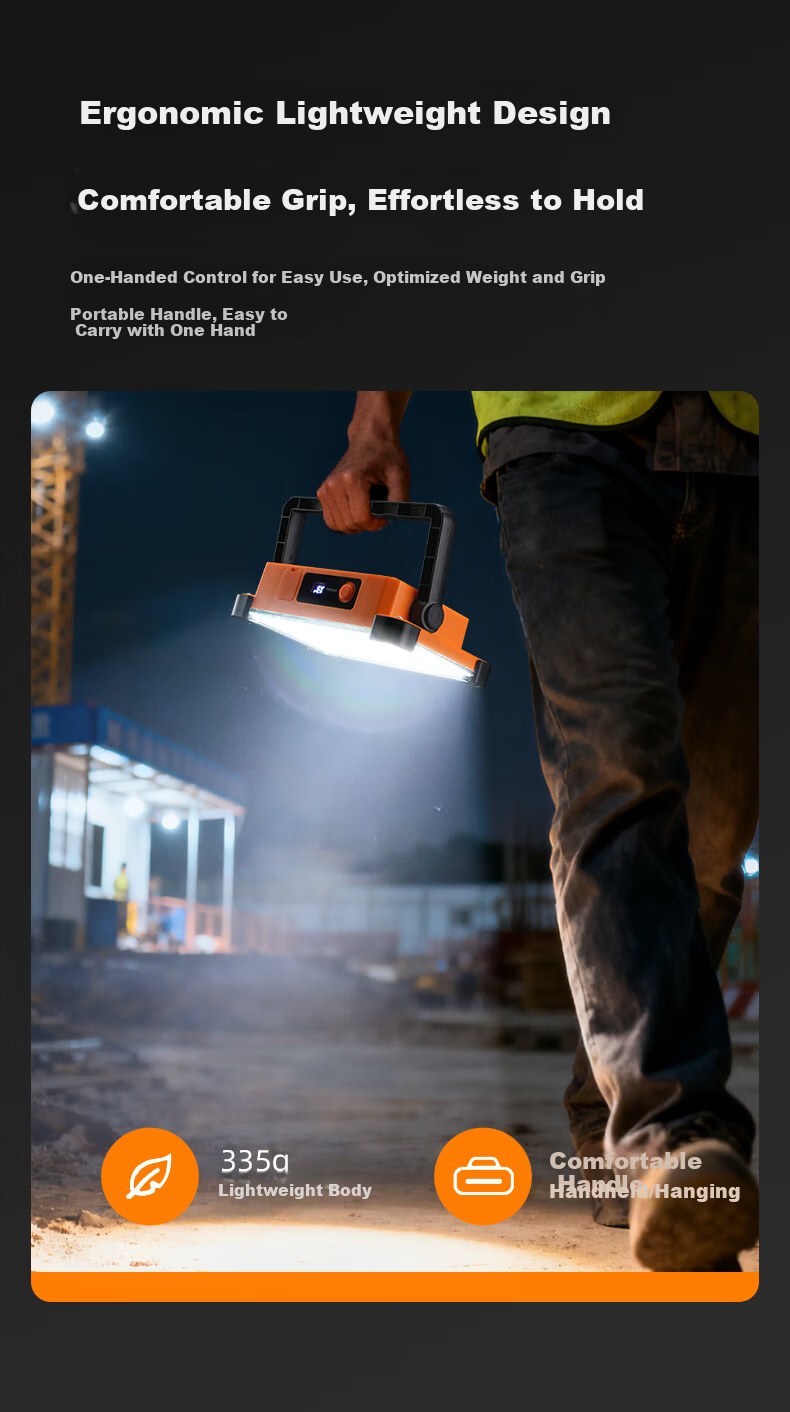 SupFire FS19-B Rechargeable Camping Light Long-lasting High Brightness Emergency Power Outage Worksite Floodlight 5