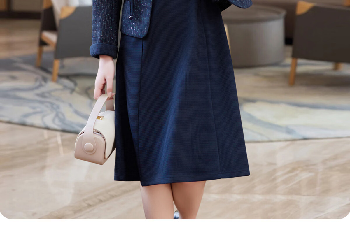 Yuzhaolin Middle-aged and Elderly Women's New Year Red Mom Dress Set Elegant Lady Formal Outfit Y51K109 22