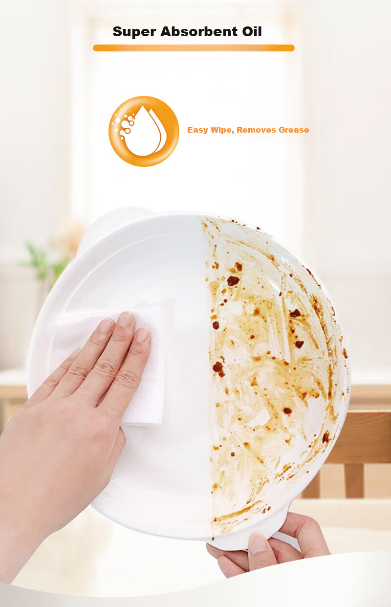 May Flower Kitchen Paper Towels 3-Ply 150 Sheets x 4 Packs Hanging Dispenser Box Oil Absorbent Food Safe 4