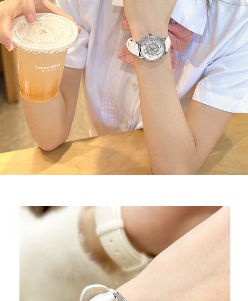 ZGO Sanrio Hello Kitty Official Carousel Watch for Girls Students Middle and High School 16