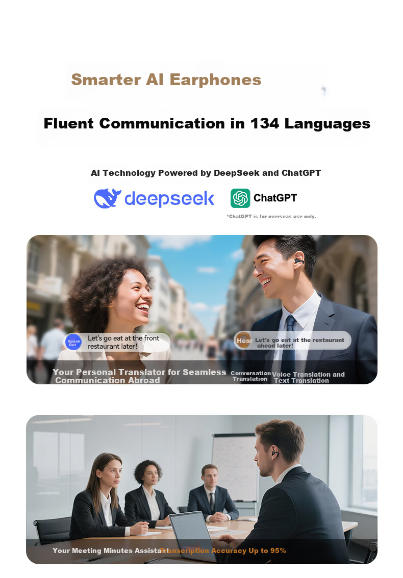 BUGANI Fit B17 Clip-On Bluetooth Earphones Open Wireless Non-In-Ear AI Simultaneous Translation Noise Cancelling Running Sports Music Gaming E-Sports Call Noise Reduction Black 2