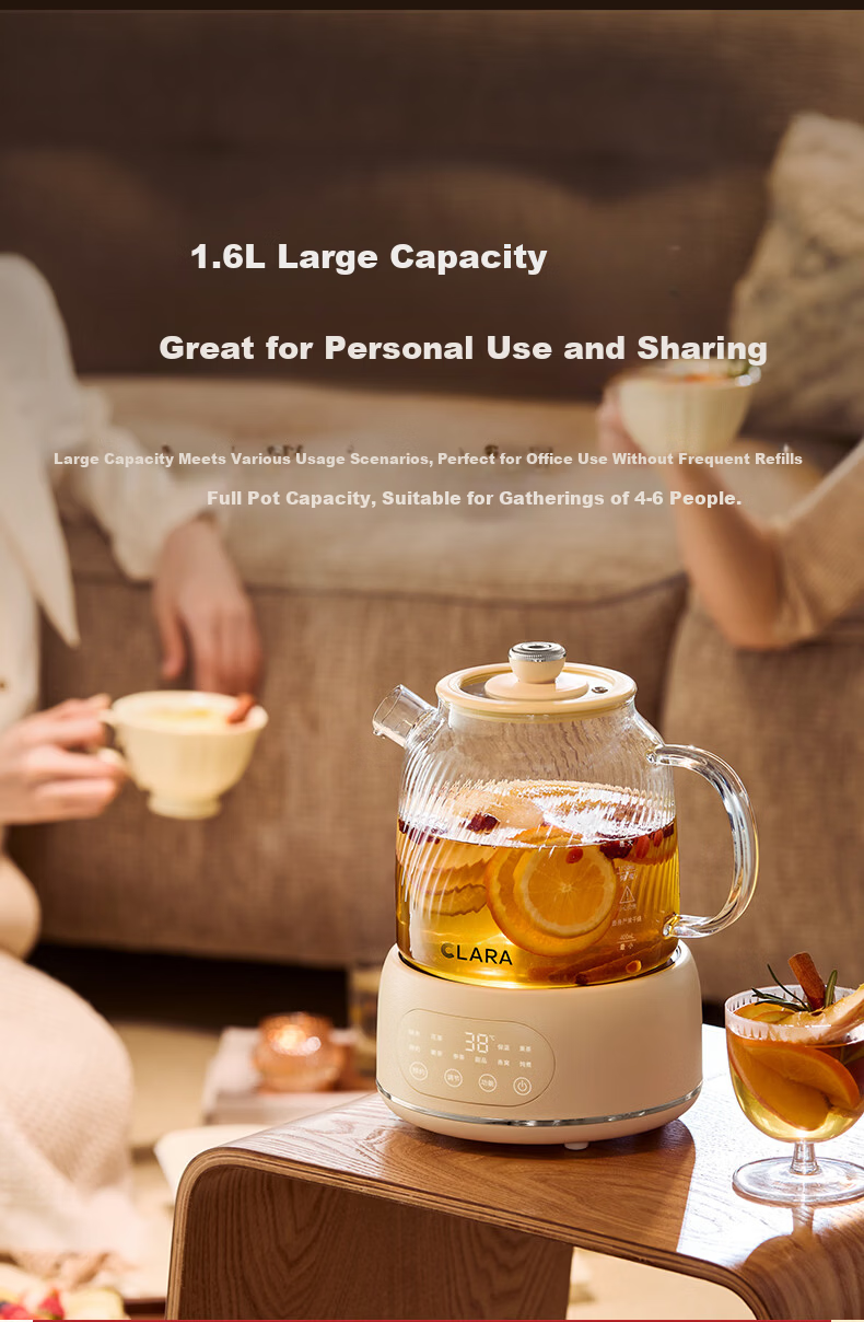 CLARA Glass Health Kettle 1L Temperature Control Tea Maker Electric Kettle for Office and Home (Standard Version) 3