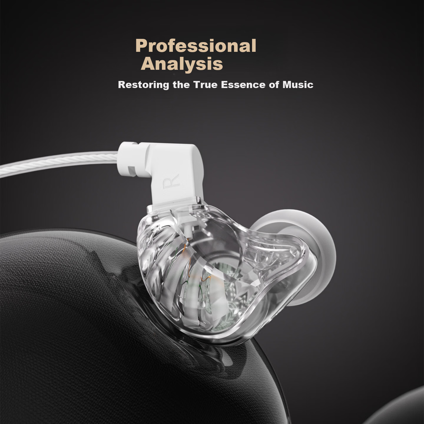 HP Sanshengbei Wired Earphones HiFi Over-Ear In-Ear Headphones HD Noise-Cancelling Microphone Live Streaming Gaming Computer Round Hole Earphones 3.5MM Black