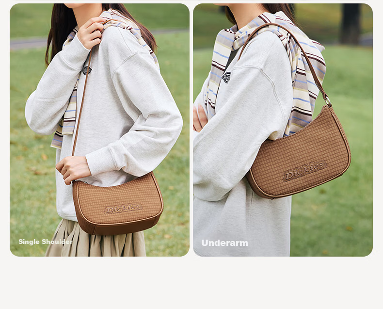 Dickies Classic Casual White Women's Shoulder Crossbody Underarm Bag 9