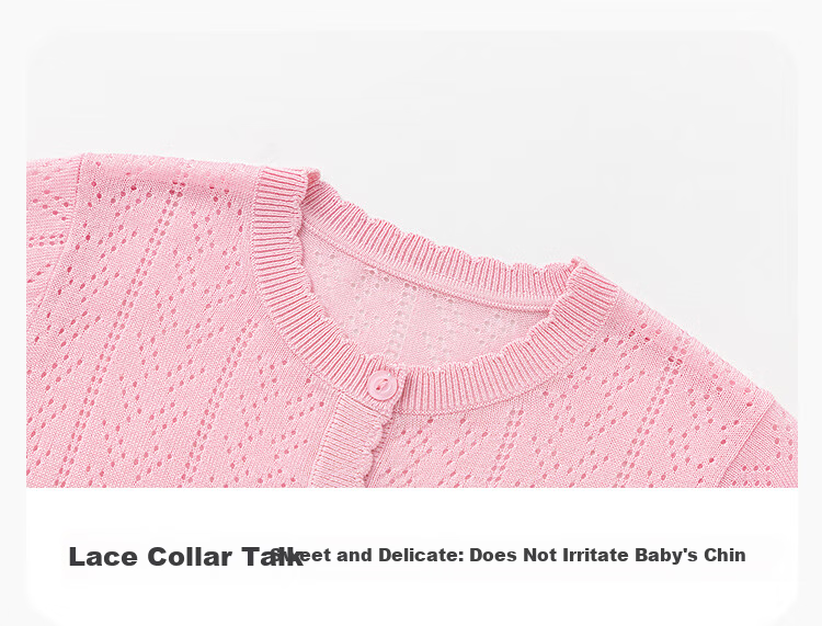 BALABALA Girls' Knit Cardigan Sweater Children's Top Summer 2025 Air-Conditioned Shirt 208225103001 16