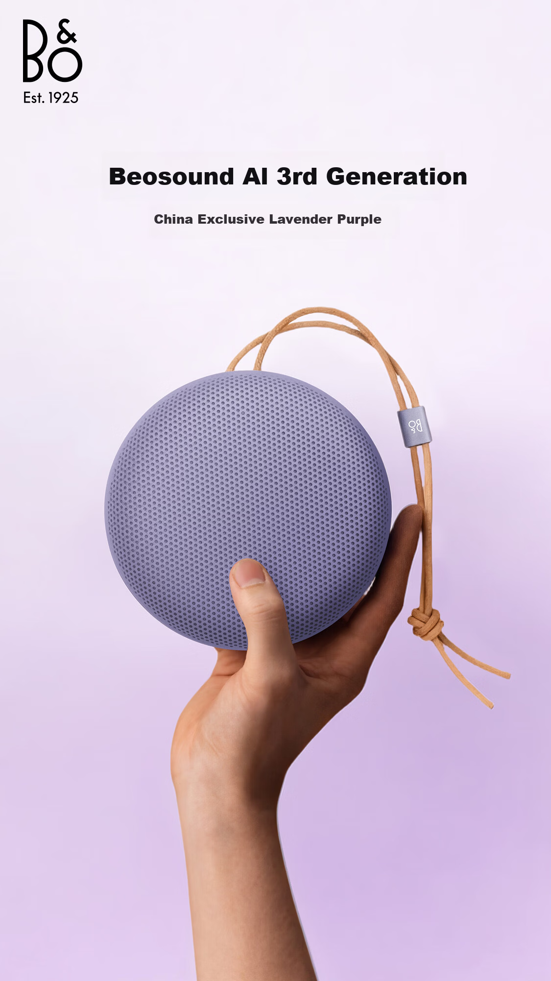 B&O A1 3rd Gen Bluetooth Speaker Wireless Portable Bo A1 2nd Gen Upgraded Outdoor Dustproof Lavender Purple Birthday/Festival Gift 1