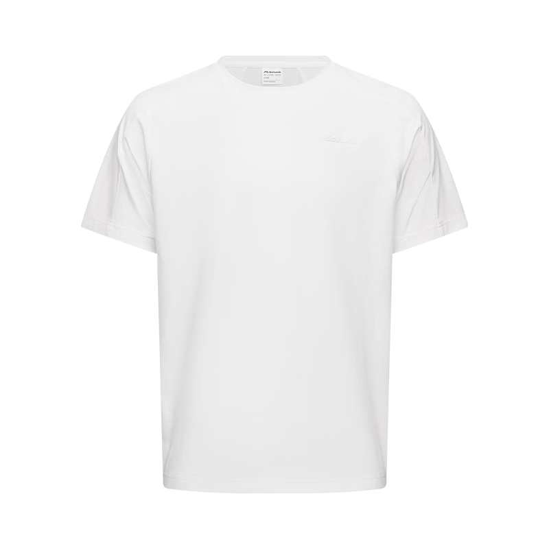 Kolumb Outdoor T-Shirt Summer Men's Quick-Dry Short Sleeve Mesh Sweat-Wicking Moisture Absorption Half Sleeve Crew Neck Sports T-Shirt Tranquil White L