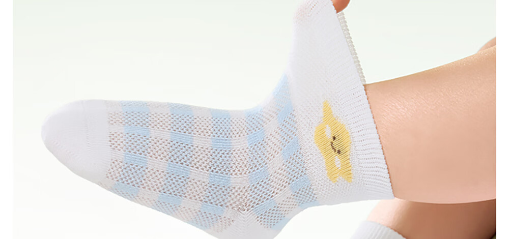 Betis Summer Mesh Socks Thin Breathable Baby Mid-Calf Socks Cold-Proof Seamless Kids Socks for Boys and Girls 21