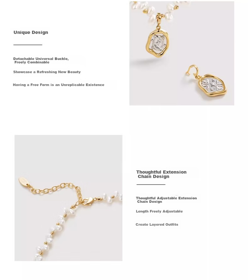 Amber Lollipop Zodiac Pearl Necklace for Women Small Niche Clavicle Chain Valentine's Day Birthday Gift for Girlfriend Wife 10