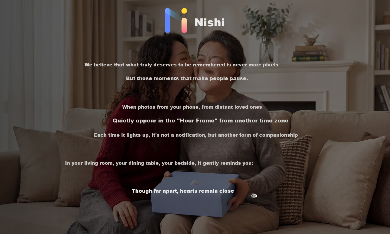 Nishi 8-inch Walnut Digital Photo Frame Smart Cloud Album HD Touchscreen Display Player Desktop Picture Frame Housewarming Wedding Engagement Elder Birthday Gift 1