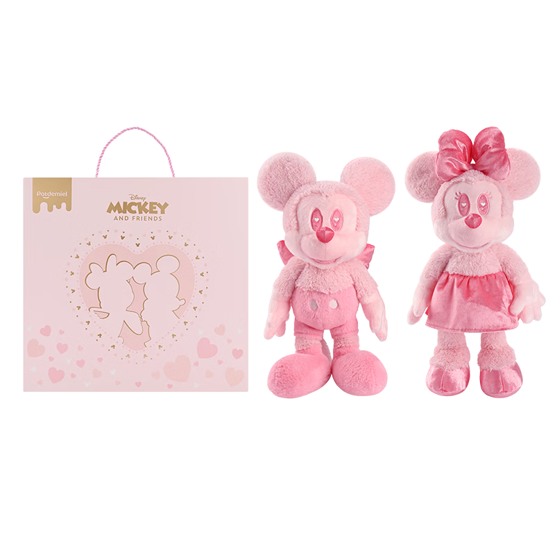 Disney Mickey And Minnie Love Confession Gift Box, Wedding Gift, Plush Toy Dolls, Valentine's Day Gift for Wome