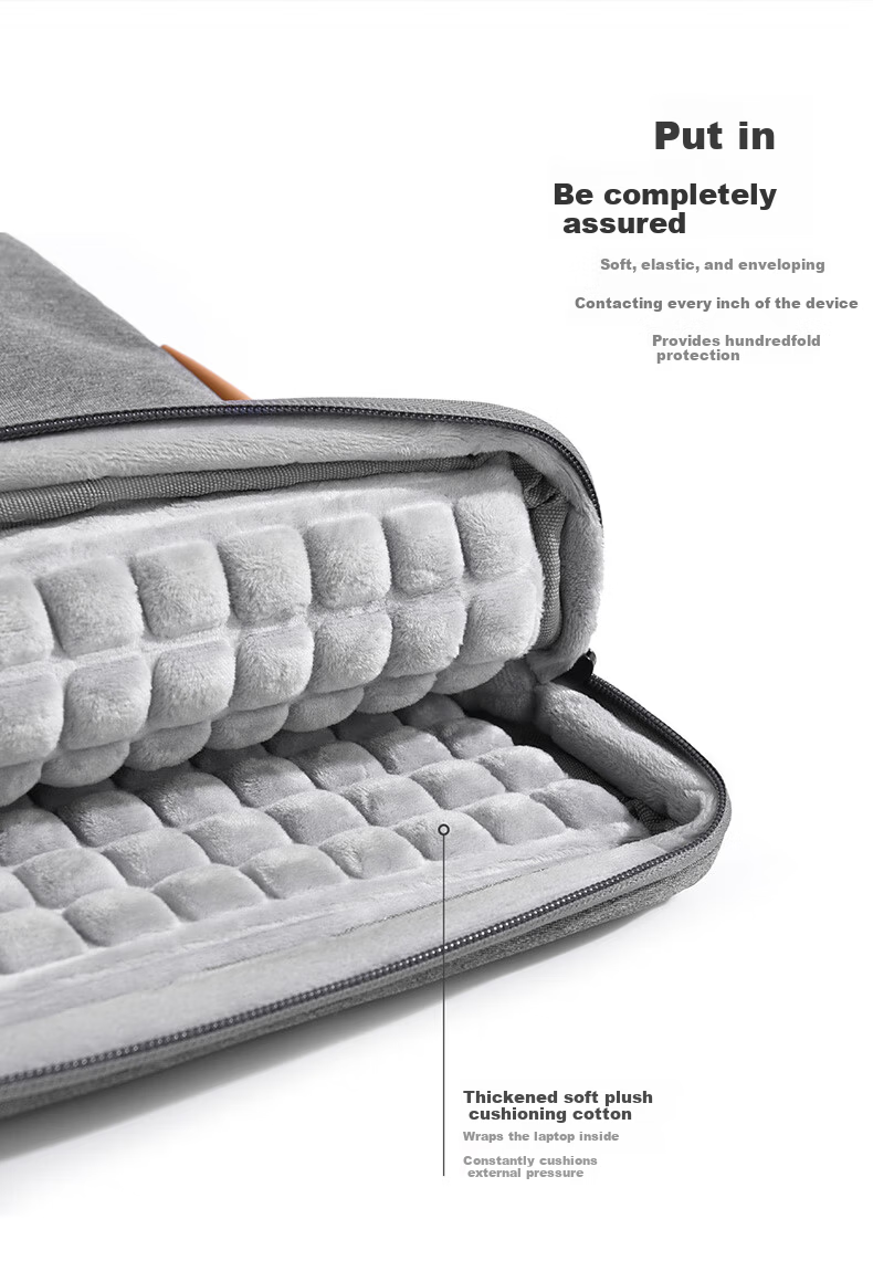 WOMT Laptop Bag 13/13.3 Inch Handheld Sleeve Case for Apple Huawei Xiaomi Unisex Protective Cover 6