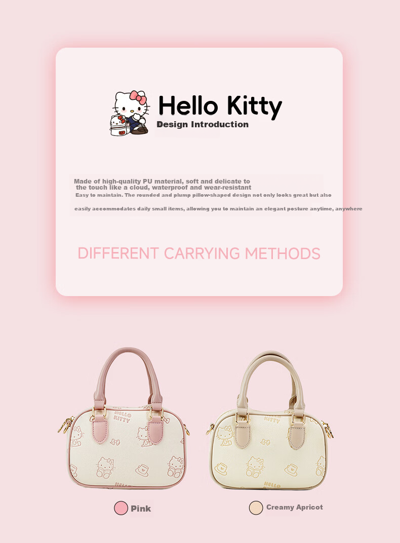 SANRIO Hello Kitty Small Round Shoulder Crossbody Bag Circular Mini Luxury Handbag New Year Gift 4