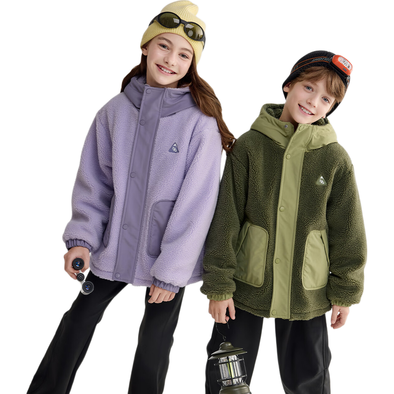 BALABALA Kids Cotton Padded Jacket Girls Two-Piece Set 2025 New Autumn Winter Water-Repellent Warm Coat